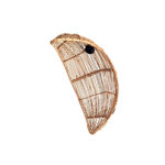 Abat-jour Drina Naturel suspension luminaire design Hlel fait main en fibre de palmier PM