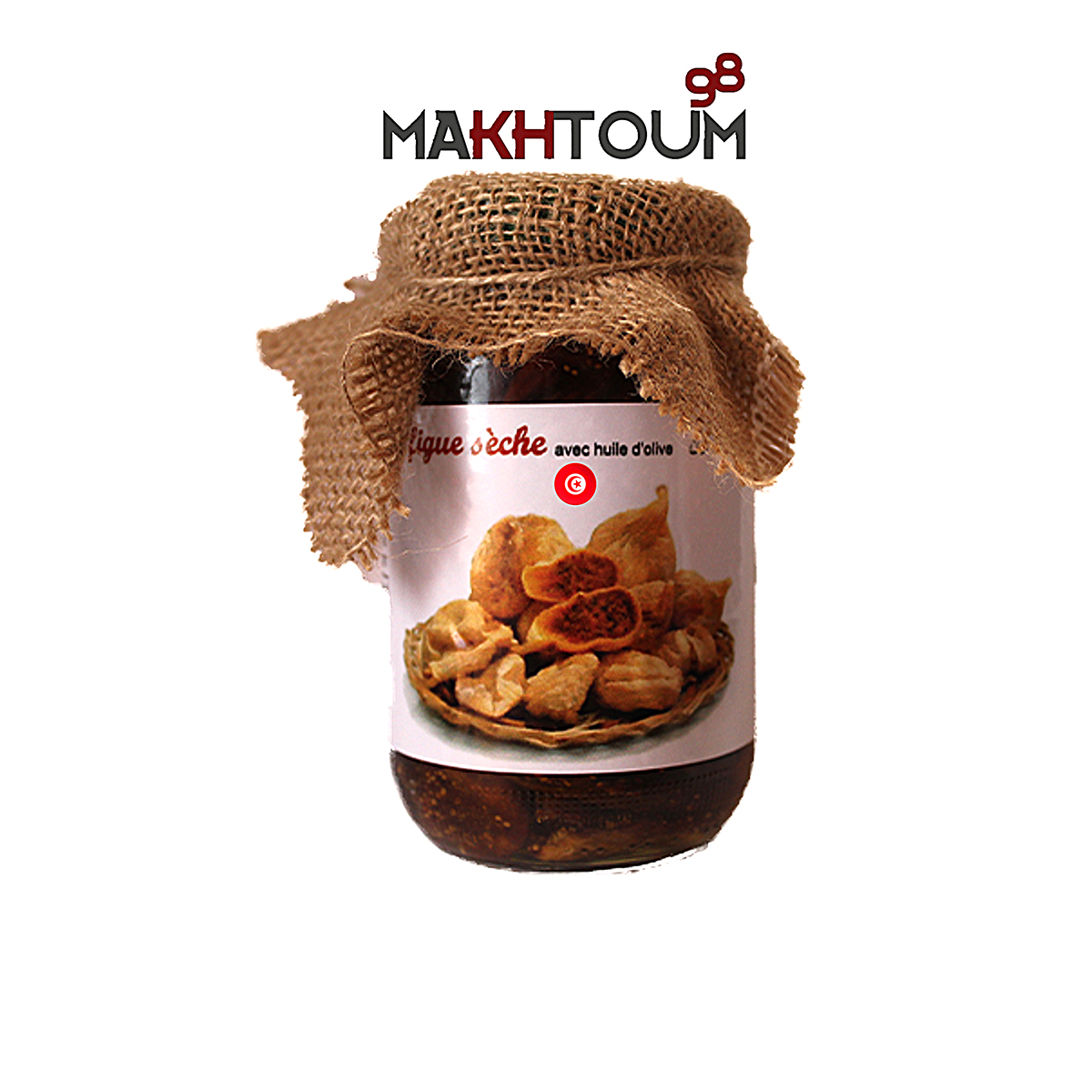 AZM 805 Figues séchées au huile d’olive Makhtoum 100% naturel avec une saveur authentique - 500g – Image 1