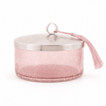 Boite cylindrique Boite de Rangement  en verre soufflé  T1 – Image 2