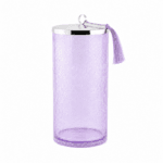 Boite cylindrique Boite de Rangement haut de gamme en verre soufflé craquelé fait à la main GM – Image 2