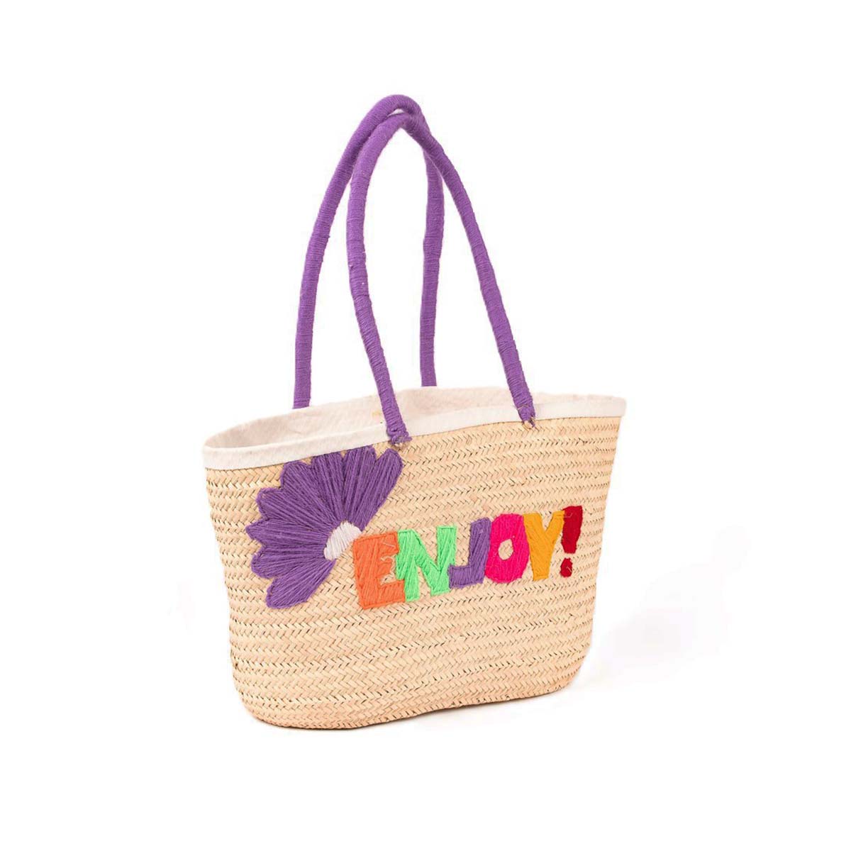 MHN 2942 Sac polyvalente épaule italienne design Enjoy en fibre de palmier naturelle – Image 1