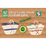 For Seasons Bag – Grande Sac de courses en fibre de palmier naturelle tour renforcée – Image 3