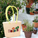 Sac polyvalente épaule italienne design Holliday en fibre de palmier naturelle – Image 3
