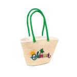 Sac polyvalente épaule italienne design Summer en fibre de palmier naturel