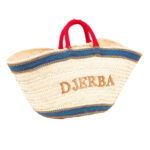 City Bag - Sac de courses motif Djerba en fibre de palmier naturelle