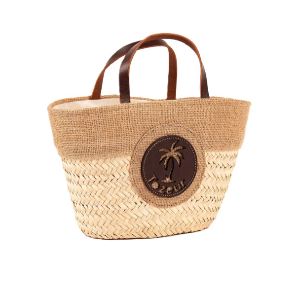 City Bag - Sac de courses motif Tozeur en fibre de palmier naturelle