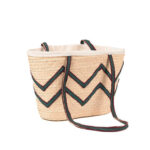 Sac polyvalente épaule italienne design Vagues en fibre de palmier naturelle