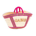 City Bag - Sac de courses motif Gabés en fibre de palmier naturelle