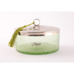 Boite cylindrique Boite de Rangement haut de gamme en verre soufflé craquelé fait à la main MM – T 3 – Image 4