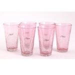 Ensemble de 6 verres gobelet évasé en verre soufflé craquelé  design classique – Image 3