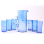 Pichet et 6 verres maxi drink en verre soufflé  MZA 1260 – Image 3