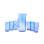 Pichet et 6 verres maxi drink en verre soufflé  MZA 1260