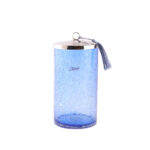 Boite cylindrique Boite de Rangement haut de gamme en verre soufflé craquelé fait à la main MM