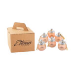 Coffret de 6 verrines rustique PM spécial ZRIR en verre soufflé craquelé fait à la main – Image 4