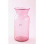 Vase artistique Tanit haut de gamme en verre soufflé craquelé fait main – Image 3