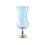 Vase artistique Classique GM haut de gamme en verre soufflé craquelé fait main