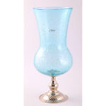 Vase artistique Classique GM haut de gamme en verre soufflé craquelé fait main – Image 3