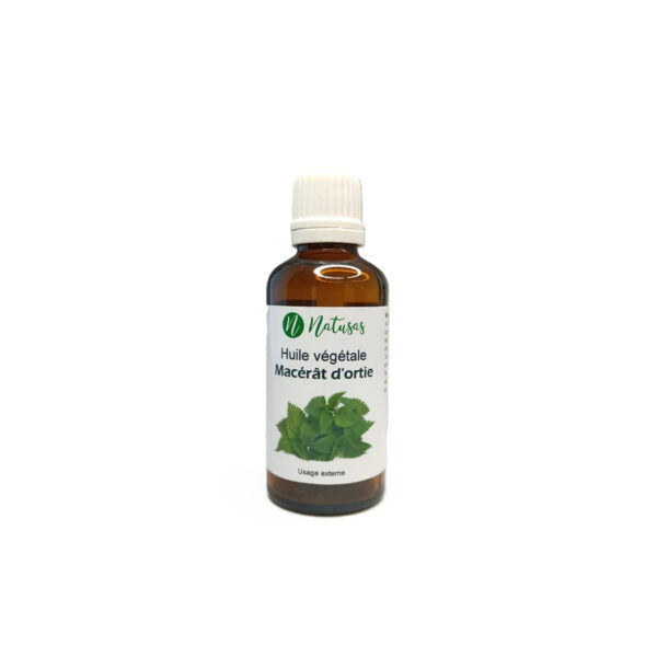 NATUSAS LABO - Huiles végétales - Huile de macérât d’ortie de 50 ml