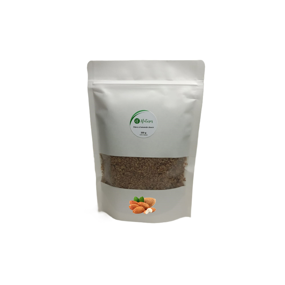 NAM 9011 NATUSAS LABO - Cosmétiques Naturels - Fibres d’amande douce alimentaire 300 g – Image 1