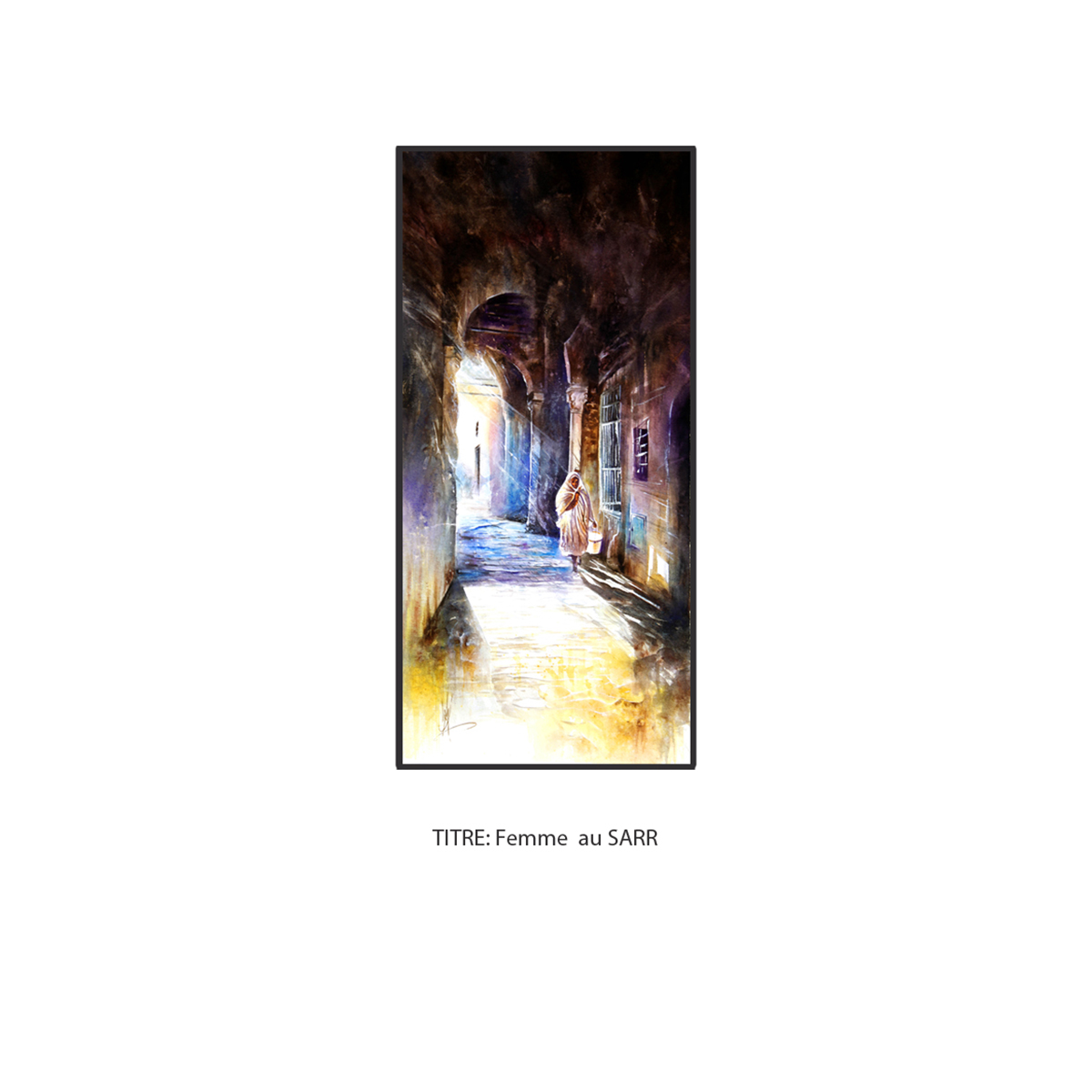WWW 1091 Peintures sélectionnées par nos créateurs -- Femme au sarr – Image 1
