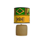 Lampe à poser abat-jour de haute gamme en wax pied en céramique de style vintage en de la Collection Retro Art N°127
