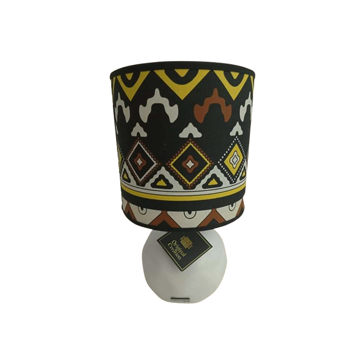 OCS 3732 Lampe à poser abat-jour de haute gamme en wax pied en céramique de style vintage en de la Collection Retro Art N°132 – Image 1