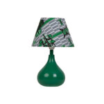 Lampe à poser abat-jour de haute gamme en wax pied en bois noble de style vintage en de la Collection Retro Art N°133