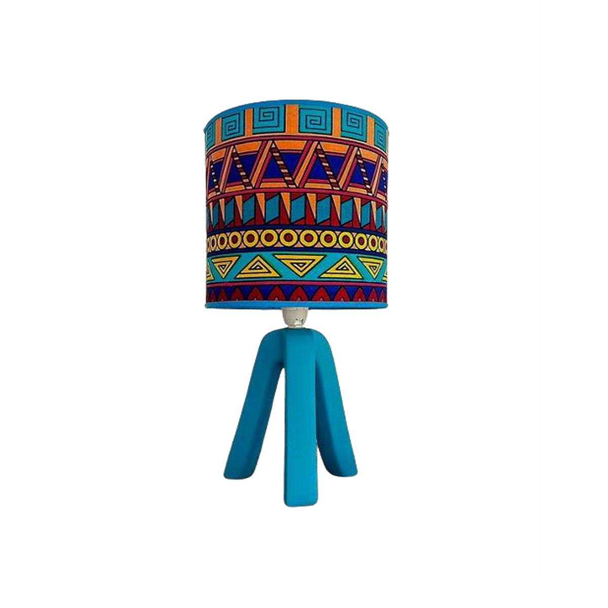 OCS 3736 Lampe à poser abat-jour de haute gamme en wax pied en bois noble de style vintage en de la Collection Retro Art N°136 – Image 1