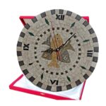 Horloge murale ronde en mosaïque haut de gamme motif Poissons BYK 1023 – Image 3