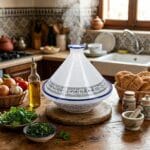 Tajine marocain Utique en fine céramique fait main Ø 20cm – Image 2