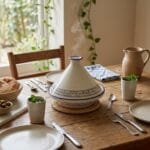 Tajine marocain Utique en fine céramique fait main Ø 20cm – Image 3