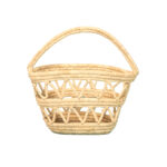 Sac de courses – Coffin - Panier ajouré tressé à la main en fibre de palmier naturelle