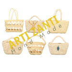 Sac de courses – Coffin - Panier ajouré tressé à la main en fibre de palmier naturelle – Image 3