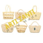Sac de courses – Coffin - Panier ajouré tressé à la main en fibre de palmier naturelle – Image 3