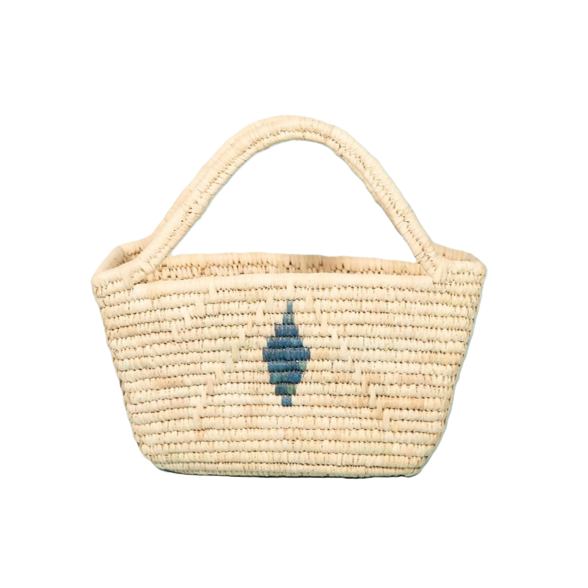 ARZ 5005 Sac de courses – Coffin - Panier ajouré tressé à la main en fibre de palmier naturelle – Image 1