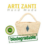 Sac de courses – Coffin - Panier ajouré tressé à la main en fibre de palmier naturelle – Image 2