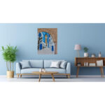 ŒUVRES D’art sélectionnées par nos créateurs – Tableau Mdina 4 mosaïque de marbre sur toile – Image 2