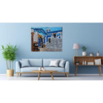 ŒUVRES D’art sélectionnées par nos créateurs – Tableau Mdina 7 mosaïque de marbre sur toile – Image 2