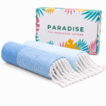 2 Fouta nid d'abeille En Turquoise et Vert d’eau PTZ 3013 – Image 2