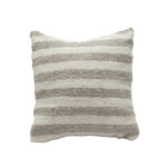 Coussin carré berbère en en 100% laine et Cotton naturelle design vintage Bicolor