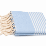 Jeté Fouta Arthur en coton XL – multi usage Bleu ciel