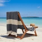 2 fouta en coton - Diamond en Gris et Gris anthracite PTZ 4011 – Image 3