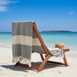 Serviette en coton - Fouta Diamond en Gris et Vert d’eau PTZ 4013 – Image 2