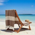 2 Serviettes en coton Fouta Diamond En Beige et taupe PTZ 4015 – Image 2