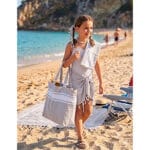 Kit Summer 3 pièces : 1 Sac 1 trousse et 1 Fouta Bali en Gris PTZ 6013 – Image 2