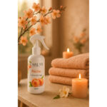 Brume de linge Caresse Professional le parfum Sublime Pêche! 100% fabrication artisanale Flacon de 250 ml – Image 2