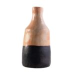 Collection Héritage Khalti Jomaa - Vase design jarre bicolor en beige et noir en Poterie de sejnane