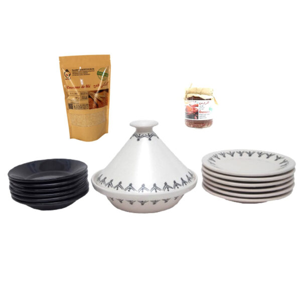 Pack Double Plaisir à Table Art Amazigh 14 pièces  TOP 2348