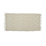 Tapis berbère rectangulaire en en 100% laine naturelle design vintage Bicolor