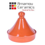Tajine rond MM avec couvercle en "pâte à feu" AMC 9931 – Image 2